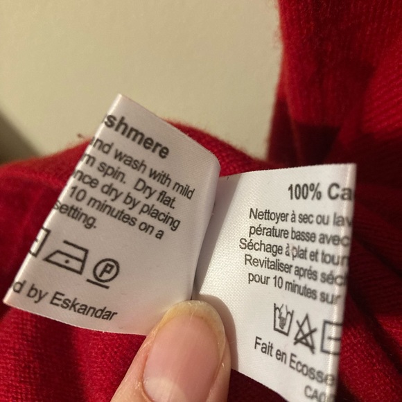 Eskandar red cashmere sweater - Picture 4 of 6